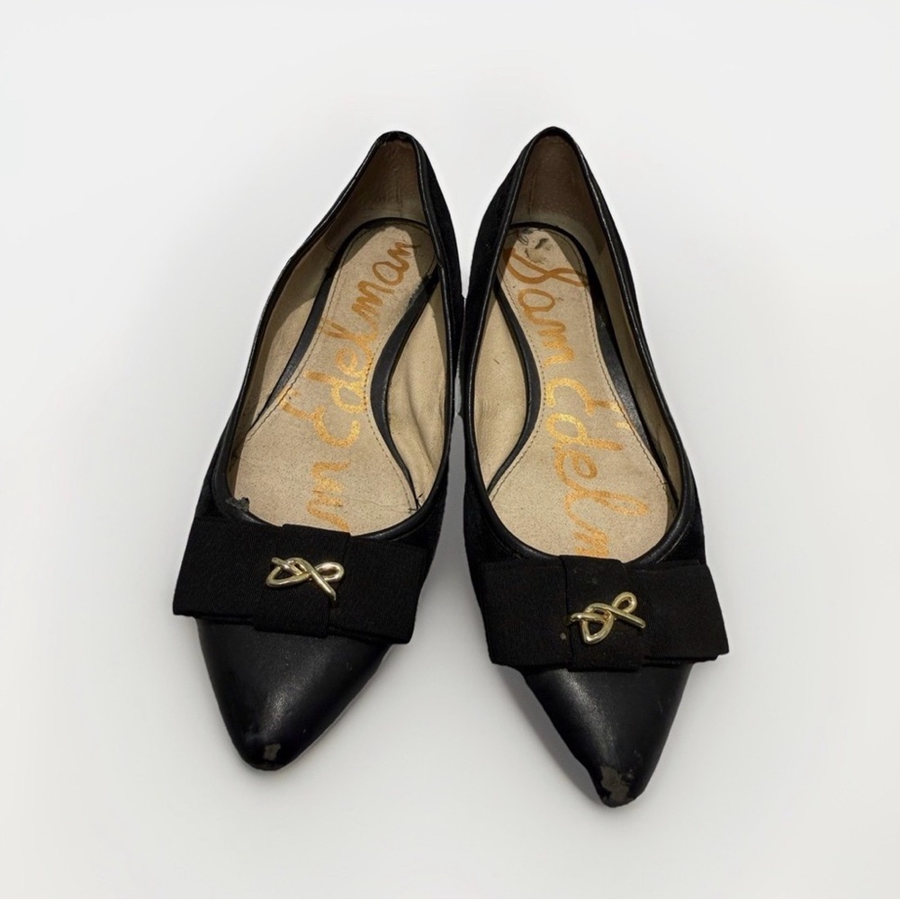 Sam Edelman Black Bow Flats
